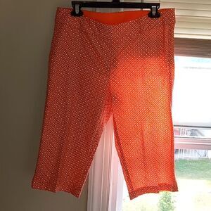 Nwt Ann Taylor Orange knee length shorts women's size 10